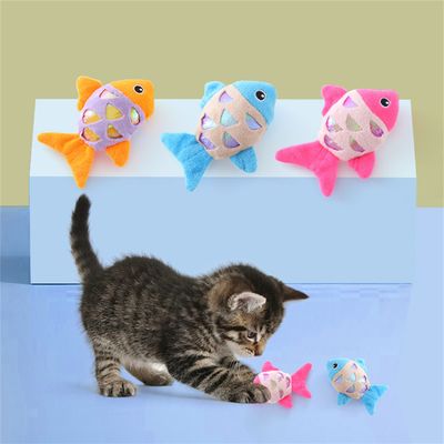 Pet Planet Jouet en peluche poisson - 3 pièces - Chat