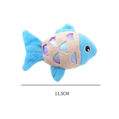 Pet Planet Jouet en peluche poisson - 3 pièces - Chat