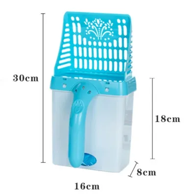 FurryFusion Pelle à litière pour chats monobloc et démontable