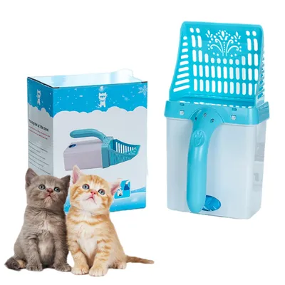 FurryFusion Pelle à litière pour chats monobloc et démontable