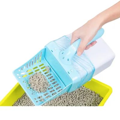 FurryFusion Pelle à litière pour chats monobloc et démontable