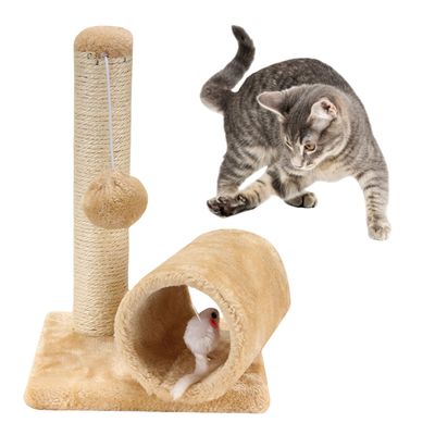 FurryFusion Mini Cat Tree with Sisal Scratching Post