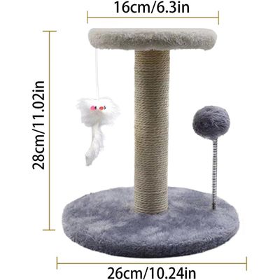 UAMLY Arbre à chat interactif avec souris suspendue