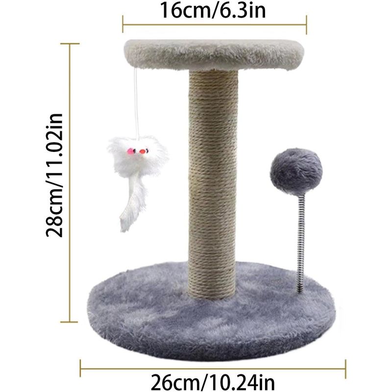UAMLY Arbre à chat interactif avec souris suspendue