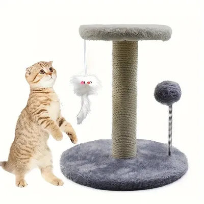 UAMLY Arbre à chat interactif avec souris suspendue