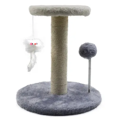 UAMLY Árbol para gatos interactivo con ratón colgante