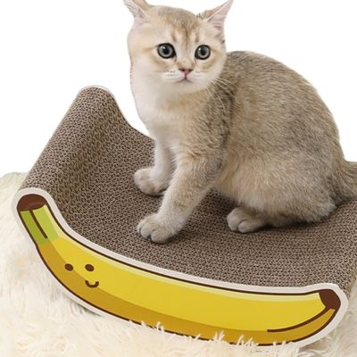 FurryFusion Rascador para gatos con forma de plátano