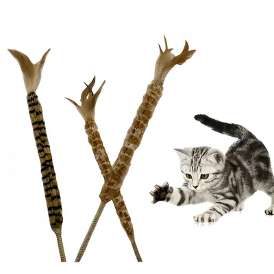 FurryFusion Bâton à Chat avec Plumes et Cloche