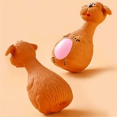 Pet Planet Lot de 2 Jouets en Latex avec Couinement pour Chiens