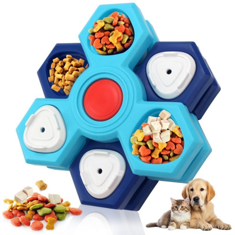 FurryFusion Jeu d'intelligence pour chien: plateau rotatif multi - étages