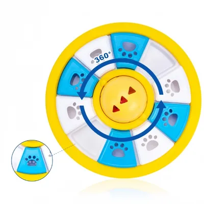 FurryFusion Bol anti - glouton et jouet à friandises pour chien