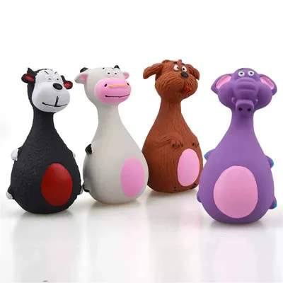 Pet Planet Lot de 2 Jouets en Latex avec Couinement pour Chiens