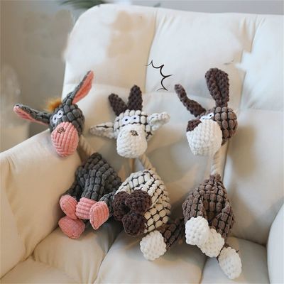 Pet Planet Jouet à Mâcher en Peluche d'Âne pour Chien