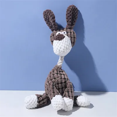 Pet Planet Jouet à Mâcher en Peluche d'Âne pour Chien
