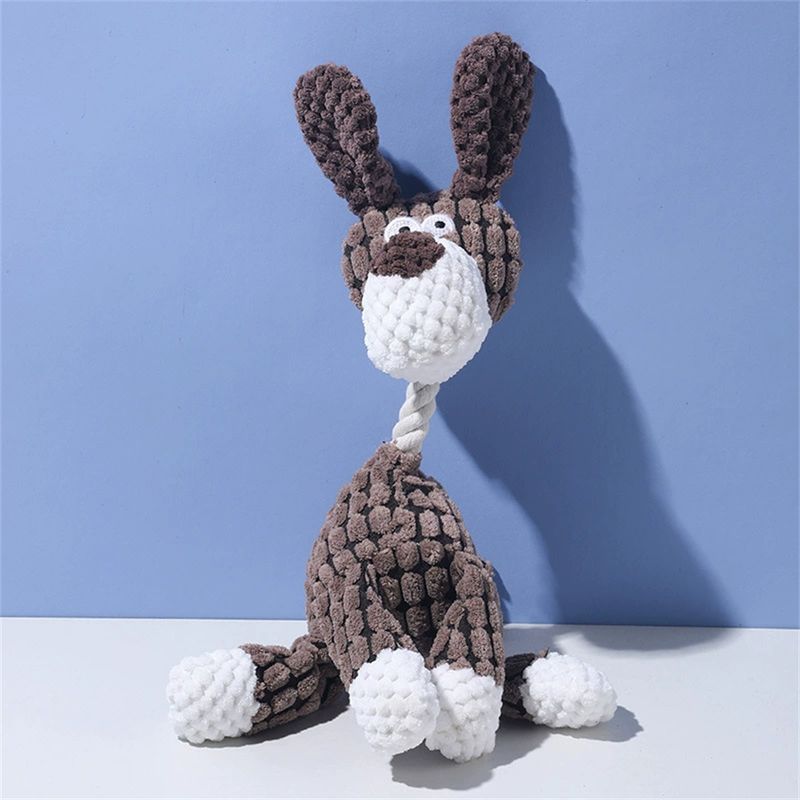 Pet Planet Jouet à Mâcher en Peluche d'Âne pour Chien