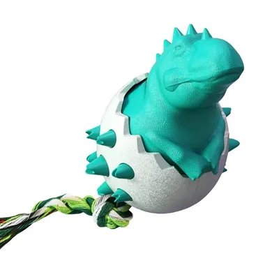 FurryFusion Jouet pour chien en forme d'œuf de dinosaure