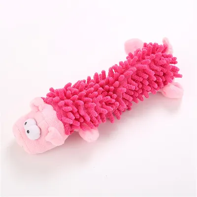 Pet Planet Jouet en Peluche Interactif Cochon Rose pour Chiots