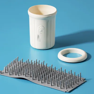 FurryFusion Bocal de nettoyage des pattes pour chien et chat