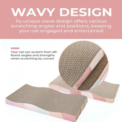 FurryFusion Planche à gratter double face pour chat