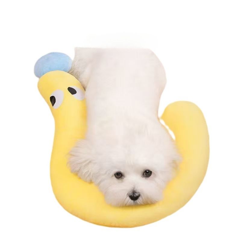 FurryFusion Oreiller pour chien en forme de point d'interrogation
