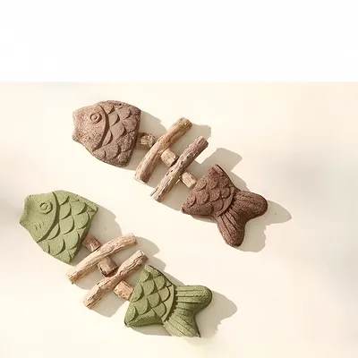 FurryFusion Espinas de pescado en hierba gatera para gatos