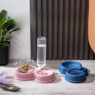 IntiMeg Double gamelle d'eau automatique pour chien et chat