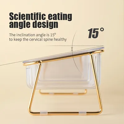 UAMLY Gamelles doubles surélevées pour chat