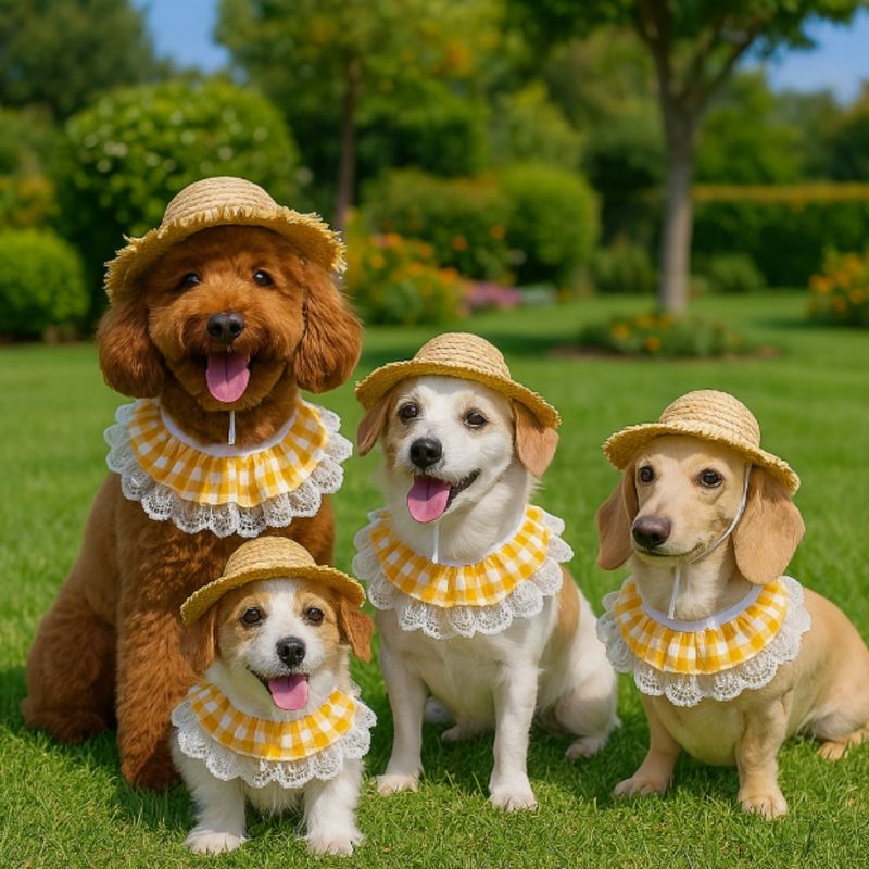 FurryFusion Chapeaux et écharpes pour animaux de compagnie