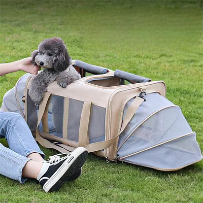 IntiMeg Sac de transport pour chats extensible et portable IntiMeg Sac de transport pour chats extensible et portable