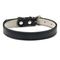 Pet Planet Collier en cuir pour chats et chiens Noir S