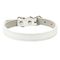 Pet Planet Collier en cuir pour chats et chiens Blanc XL