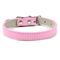 Pet Planet Collier en cuir pour chats et chiens Rose clair S