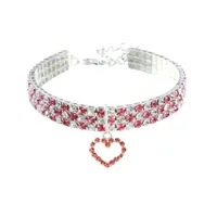 Pet Planet Collier en strass avec cœur pour chats