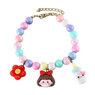 FurryFusion Collier d'anniversaire pour chat style macaron