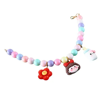 FurryFusion Collier d'anniversaire pour chat style macaron
