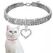 Pet Planet Collier en strass avec cœur pour chats