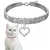 Pet Planet Collier en strass avec cœur pour chats