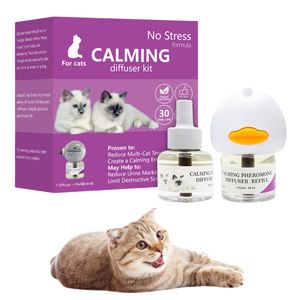 Diffuseur De Phéromones Pour Chat Anti-stress - 2 Flacons 48ml - Branchement Prise, Apaisant