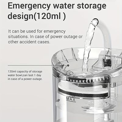 UAMLY Fontaine à eau automatique silencieuse pour chat