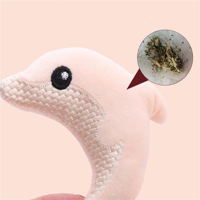 Pet Planet Jouet Interactif Dauphin en Peluche pour Chat