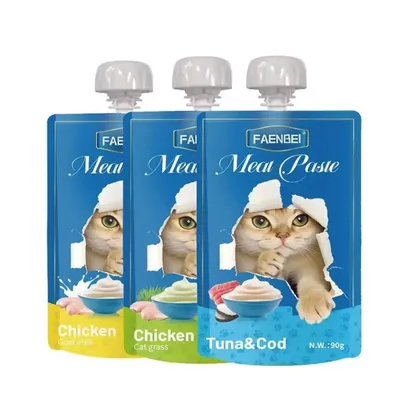 FurryFusion Friandises en gelée pour chat 10×90g, avec couvercle