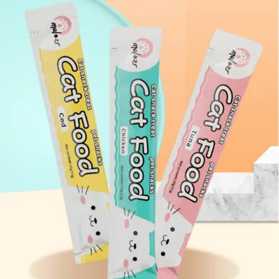 FurryFusion Bâtonnets de nourriture humide pour chats Cat Treats, 10 unités