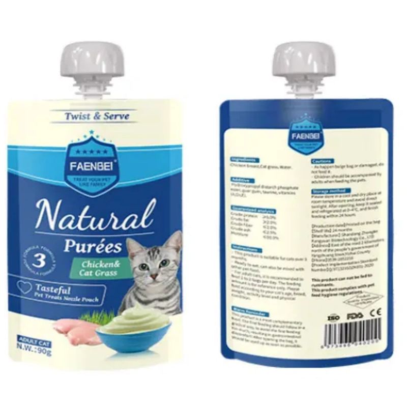 FurryFusion Friandises en gelée pour chat 10×90g, avec couvercle