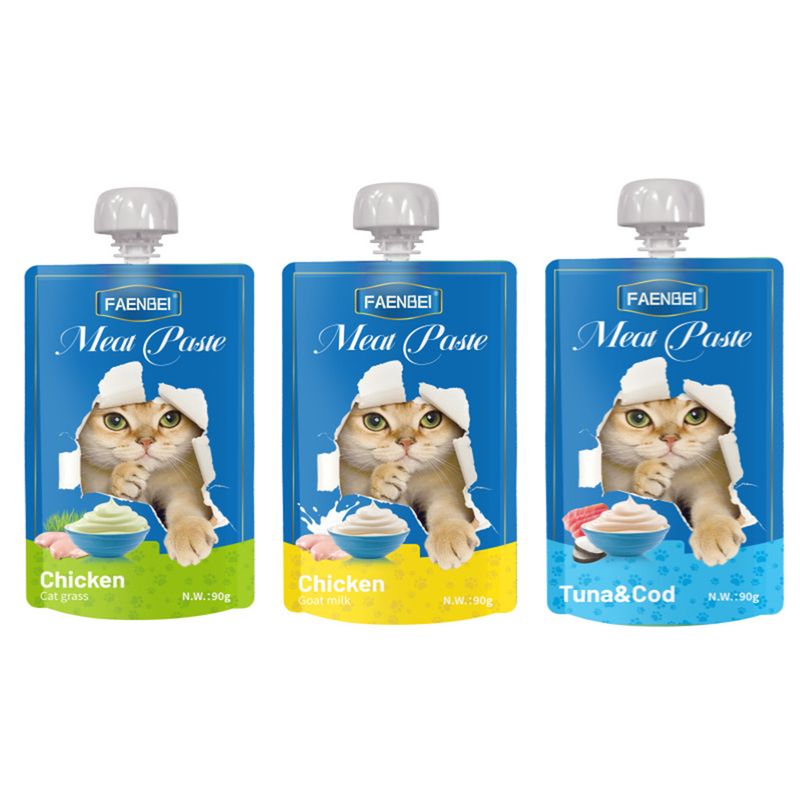 FurryFusion Friandises en gelée pour chat 10×90g, avec couvercle