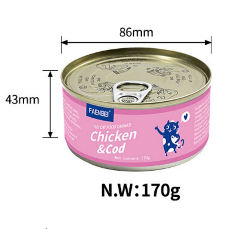 FurryFusion Nourriture en conserve pour chat 4 × 85 g