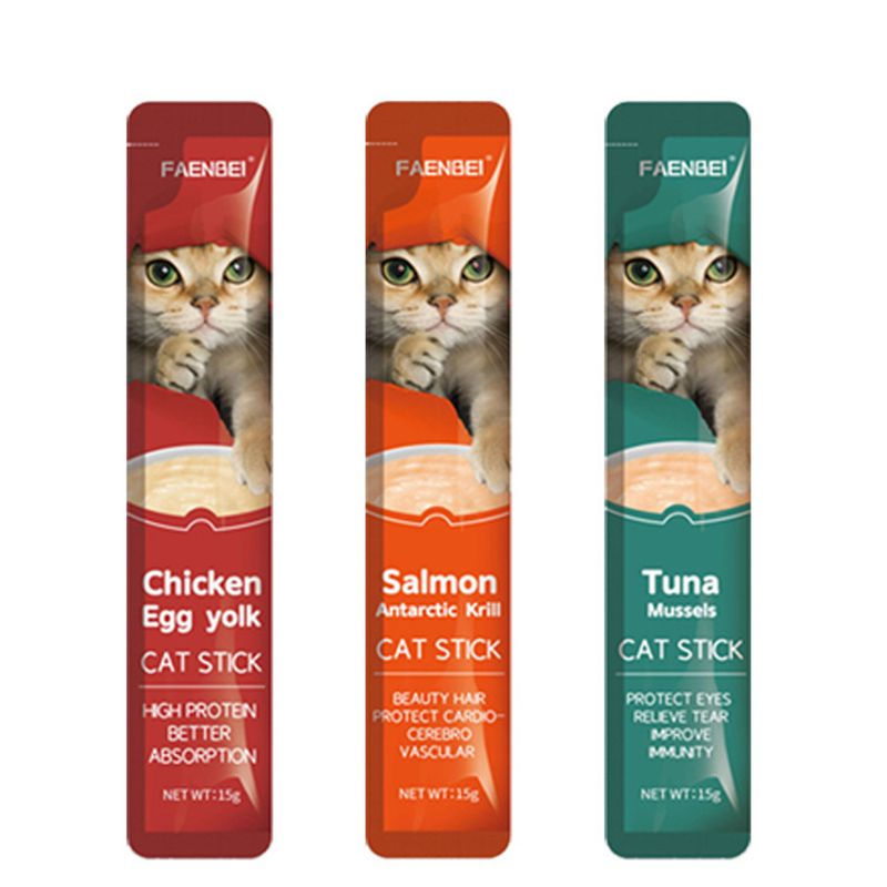 FurryFusion Friandises pour chats 60×15 g, friandises en gelée pour chats