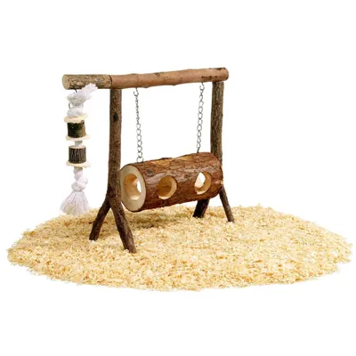 animallparadise - Balançoire en bois pour hamster et souris petit rongeur.