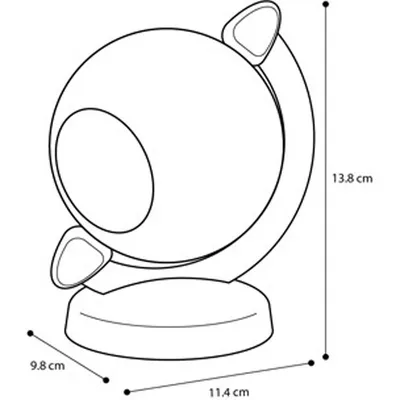 Flamingo - Globe Terrestre vert et violet. jeux pour petit hamsters .