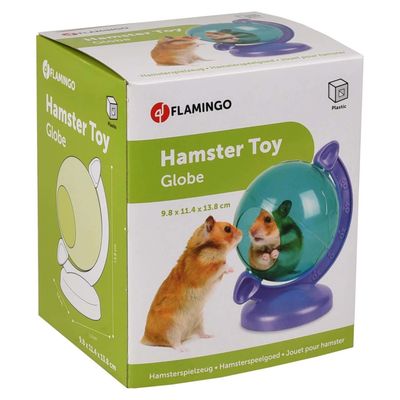 Globe Terrestre vert et violet. jeux pour petit hamsters .