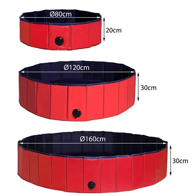 lionto piscine pliable animaux extérieur en PVC antidérapant et robuste